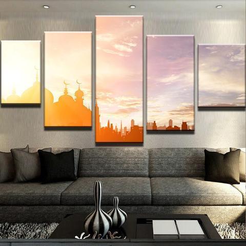Masjid Shadow Nature Canvas Wall Art