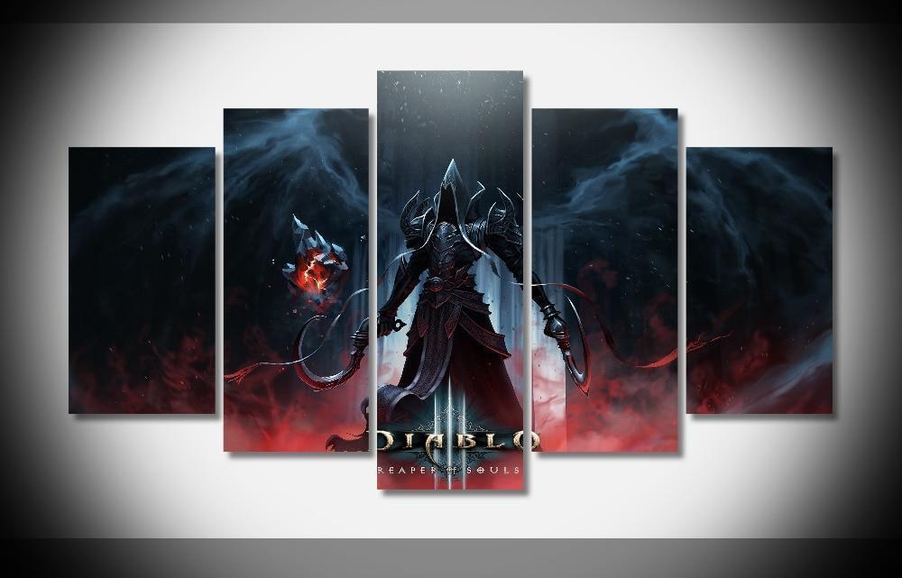 Mathael Poster Diablo III Gaming Canvas Wall Art