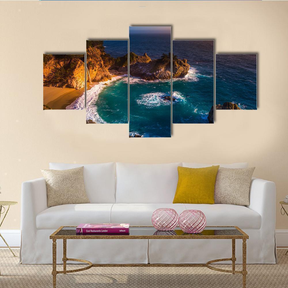 Mcway Falls Julia Pfeiffer Burns State Park Nature Canvas Wall Art