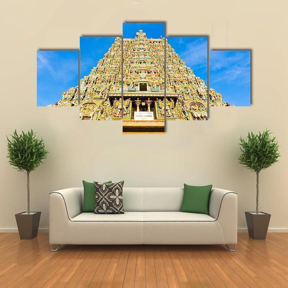 Meenakshi Amman Temple In India Nature Canvas Wall Art