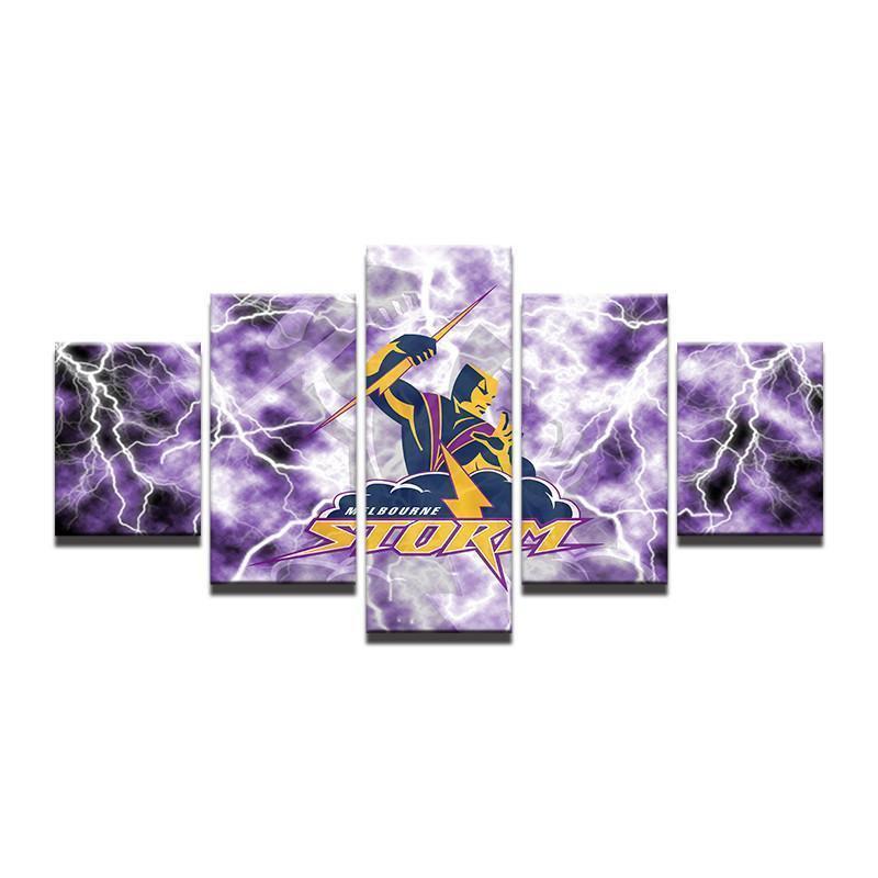 Melbourne Storm NRL Football Canvas Wall Art