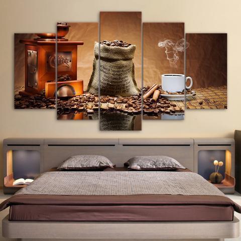 Mellow Coffee Beans Nature Canvas Wall Art