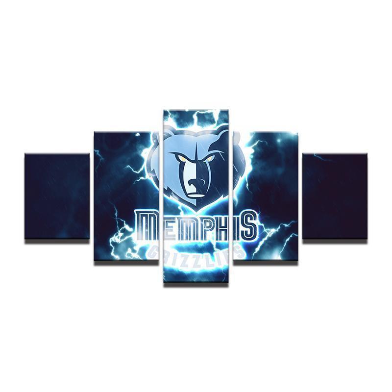 Memphis Grizzlies NBA Basketball Canvas Wall Art