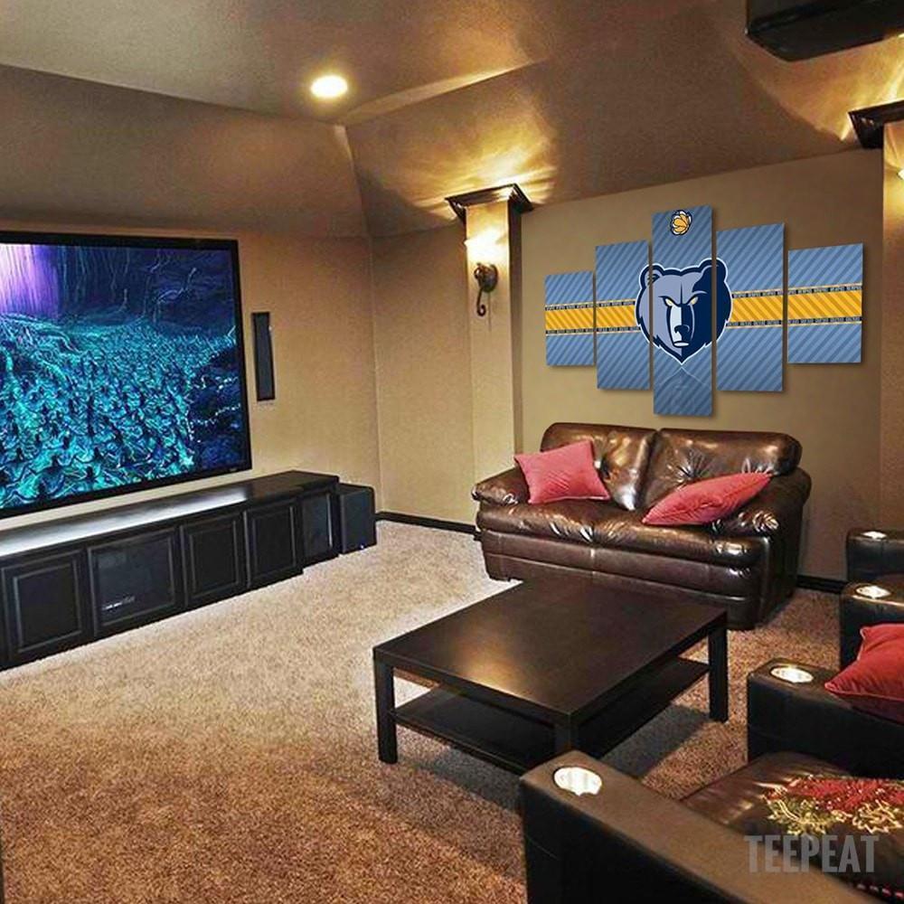 Memphis Grizzlies  Basketball Canvas Wall Art