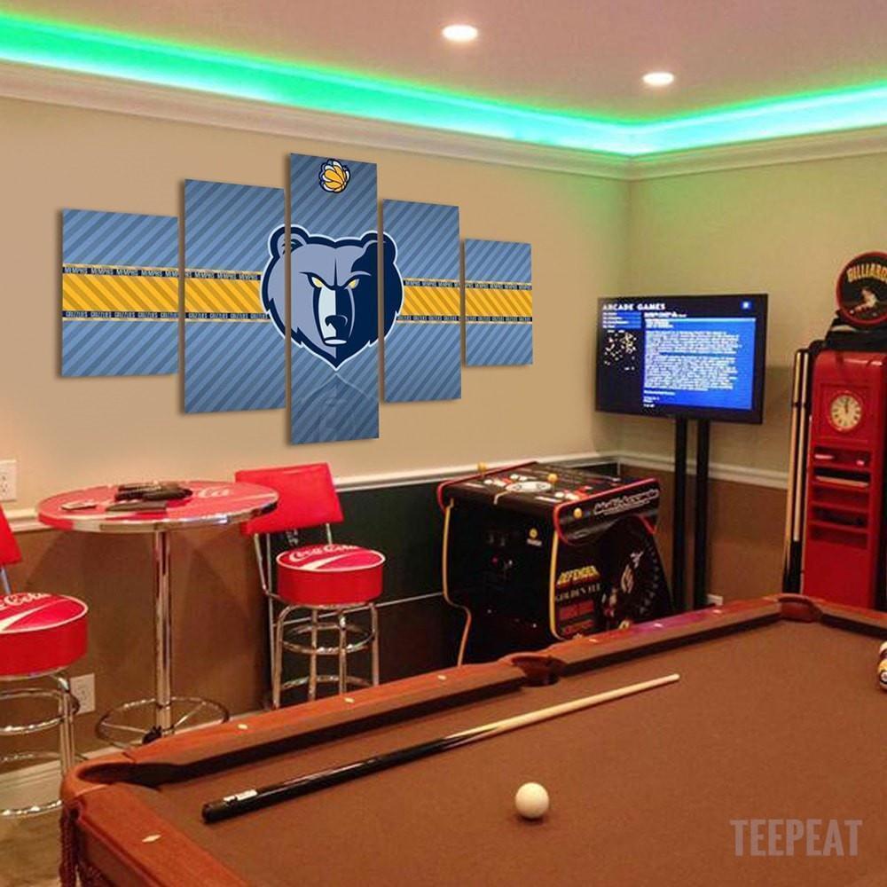 Memphis Grizzlies  Basketball Canvas Wall Art