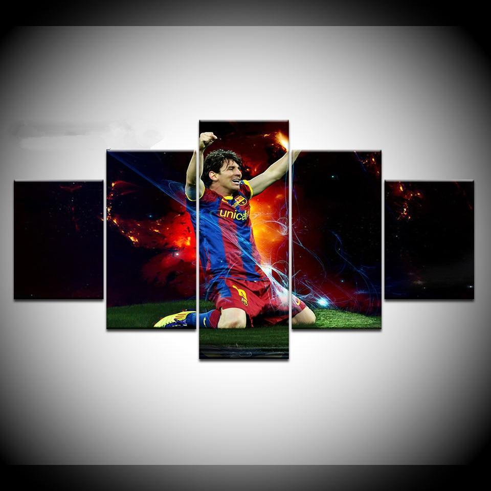 Messi Celebrate Victory Celebrity Canvas Wall Art