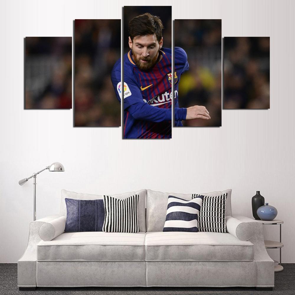 Messi Poster Celebrity Canvas Wall Art