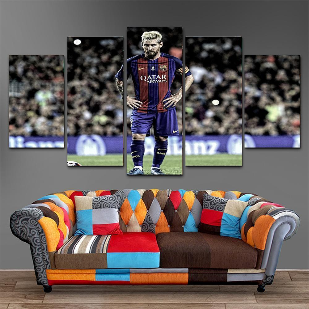 Messi, Real Madrid Football  Celebrity Canvas Wall Art