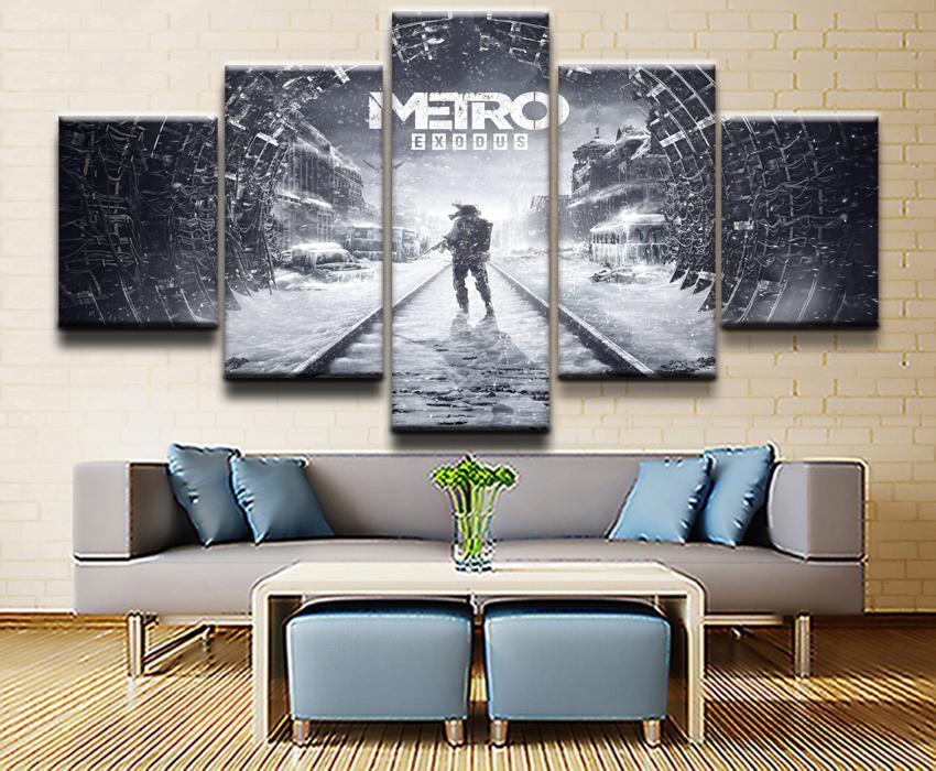 Metro Exodus Alone In The Cold Gaming Canvas Wall Art