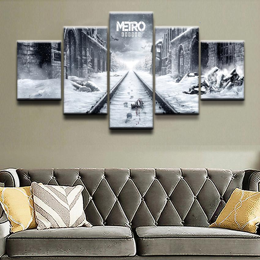 Metro Exodus Winter Gaming Canvas Wall Art