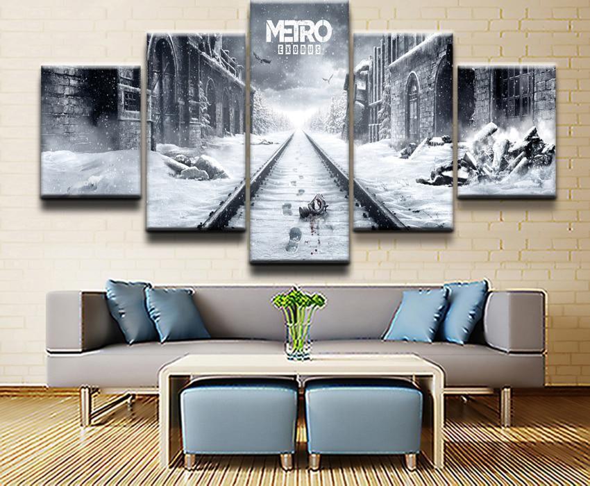 Metro Exodus Winter Gaming Canvas Wall Art