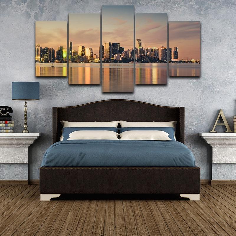 Miami City Florida Nature Canvas Wall Art