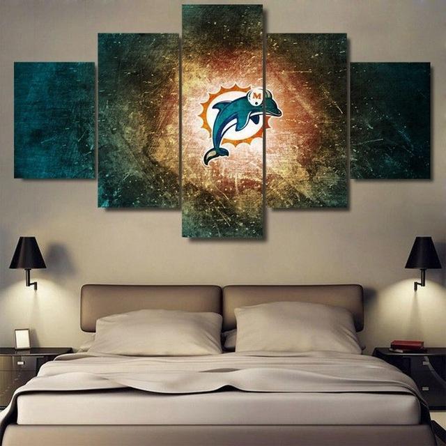 Miami Dolphins 1 Sport Canvas Wall Art
