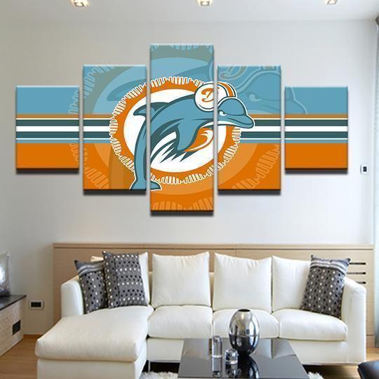 Miami Dolphins 2 Sport Canvas Wall Art