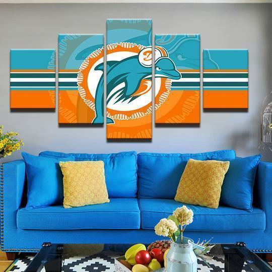 Miami Dolphins 2 Sport Canvas Wall Art