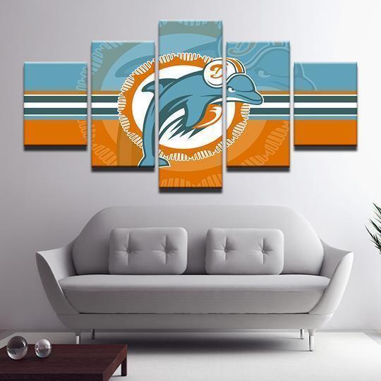 Miami Dolphins 2 Sport Canvas Wall Art