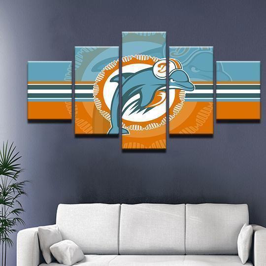 Miami Dolphins 2 Sport Canvas Wall Art