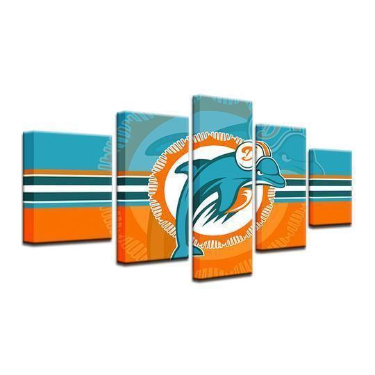 Miami Dolphins 2 Sport Canvas Wall Art