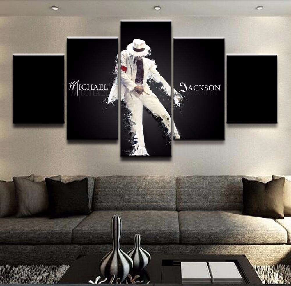Michael Jackson White Suit Celebrity Canvas Wall Art
