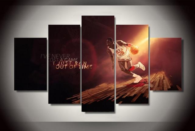 Michael Jordan Poster Celebrity Canvas Wall Art