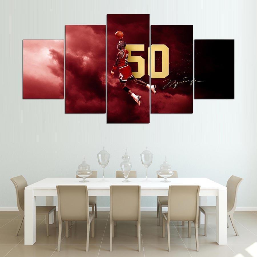 Michael Jordan Signature Celebrity Canvas Wall Art