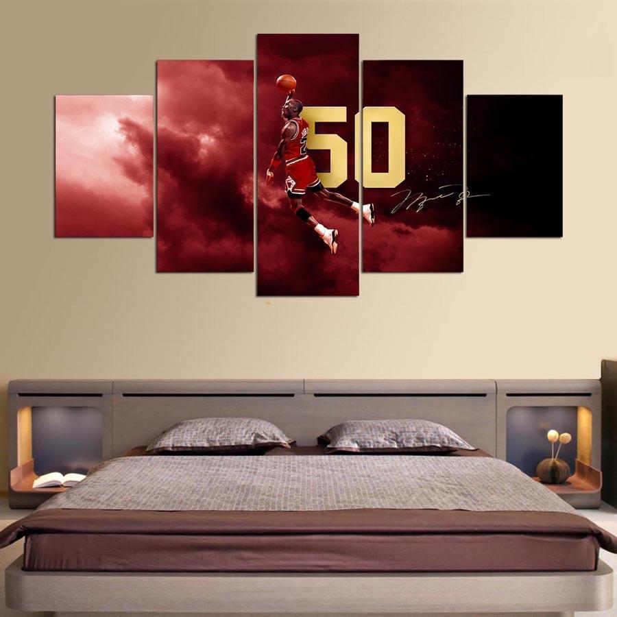 Michael Jordan Signature Celebrity Canvas Wall Art