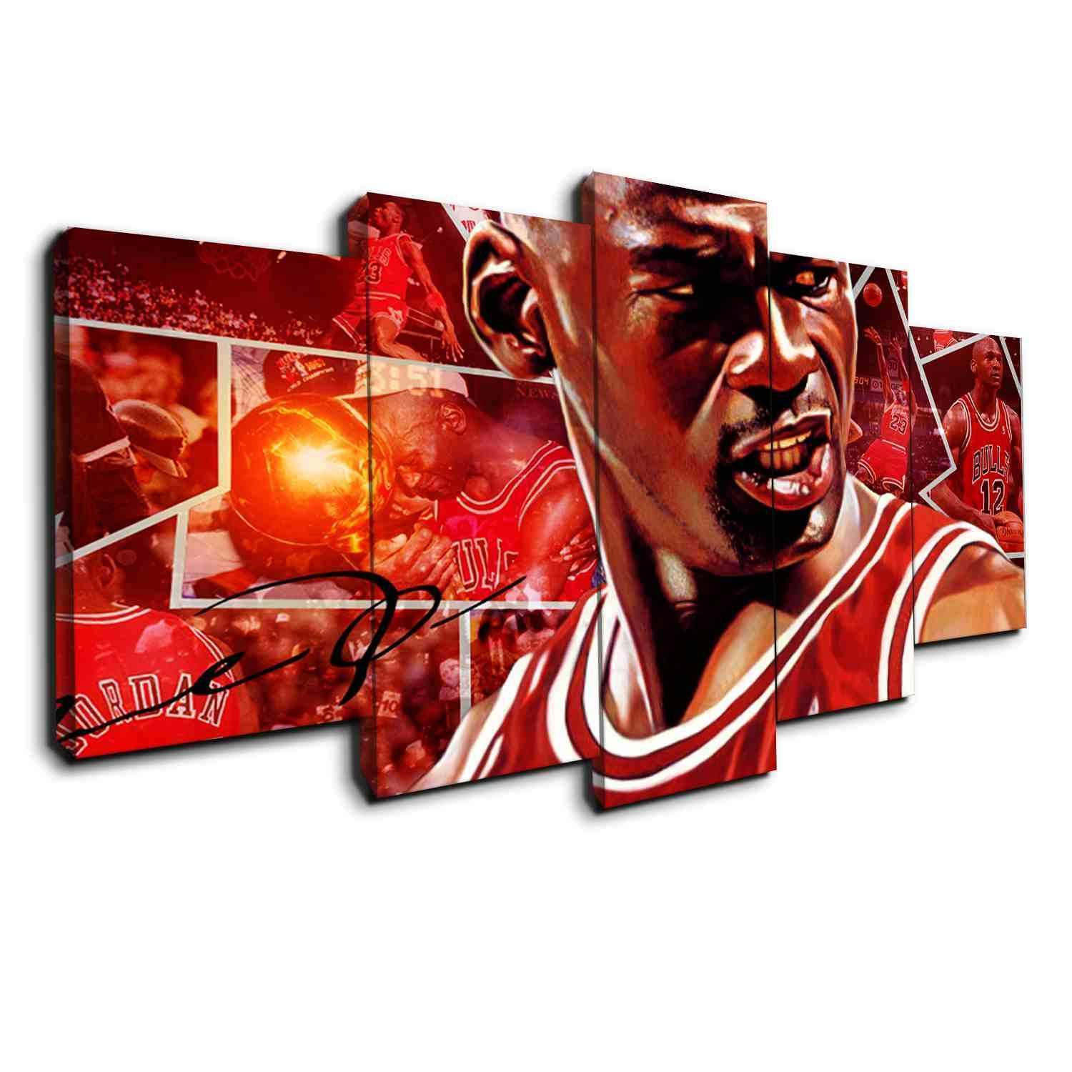 Michael Jordan The Legend  Basketball Canvas Wall Art