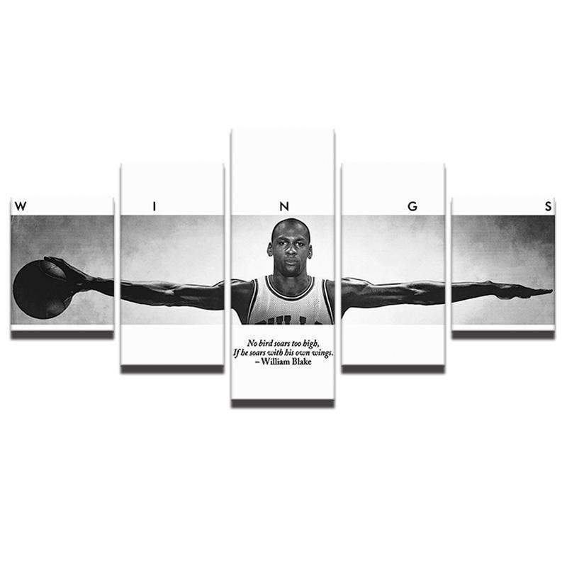 Michael Jordan Wings Quote Celebrity Canvas Wall Art
