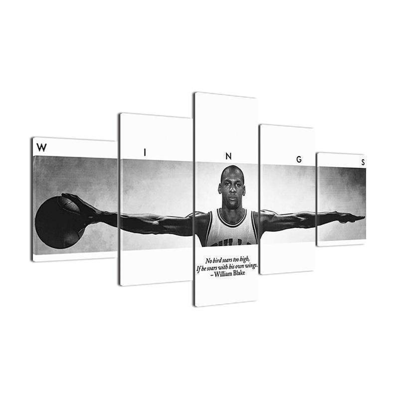 Michael Jordan Wings Quote Celebrity Canvas Wall Art
