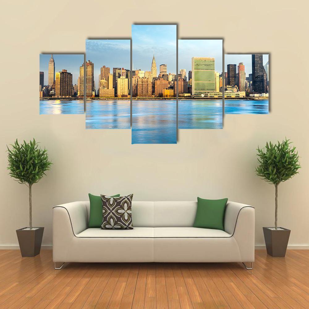 Midtown Manhattan Skyline Nature Canvas Wall Art