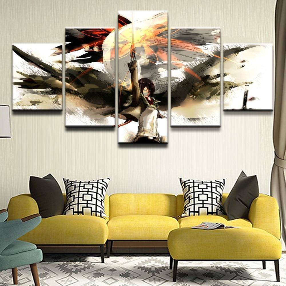 Attack On Titan Mikasa Ackerman Poster 5 Anime Canvas Wall Art