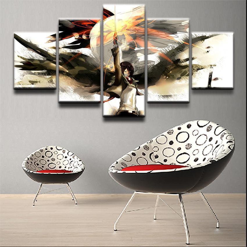 Attack On Titan Mikasa Ackerman Poster 5 Anime Canvas Wall Art
