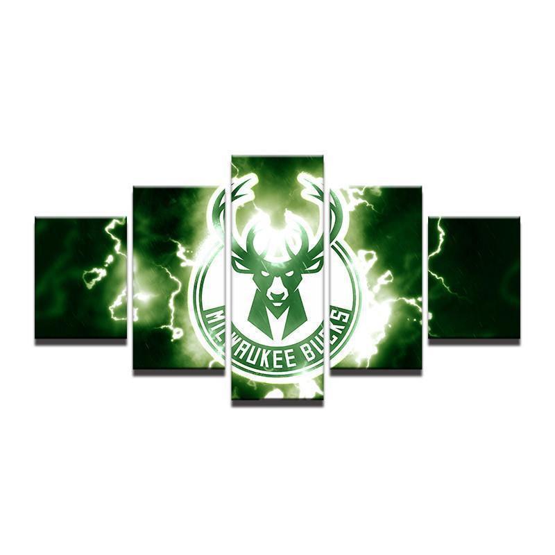 Milwaukee Bucks NBA Basketball Canvas Wall Art