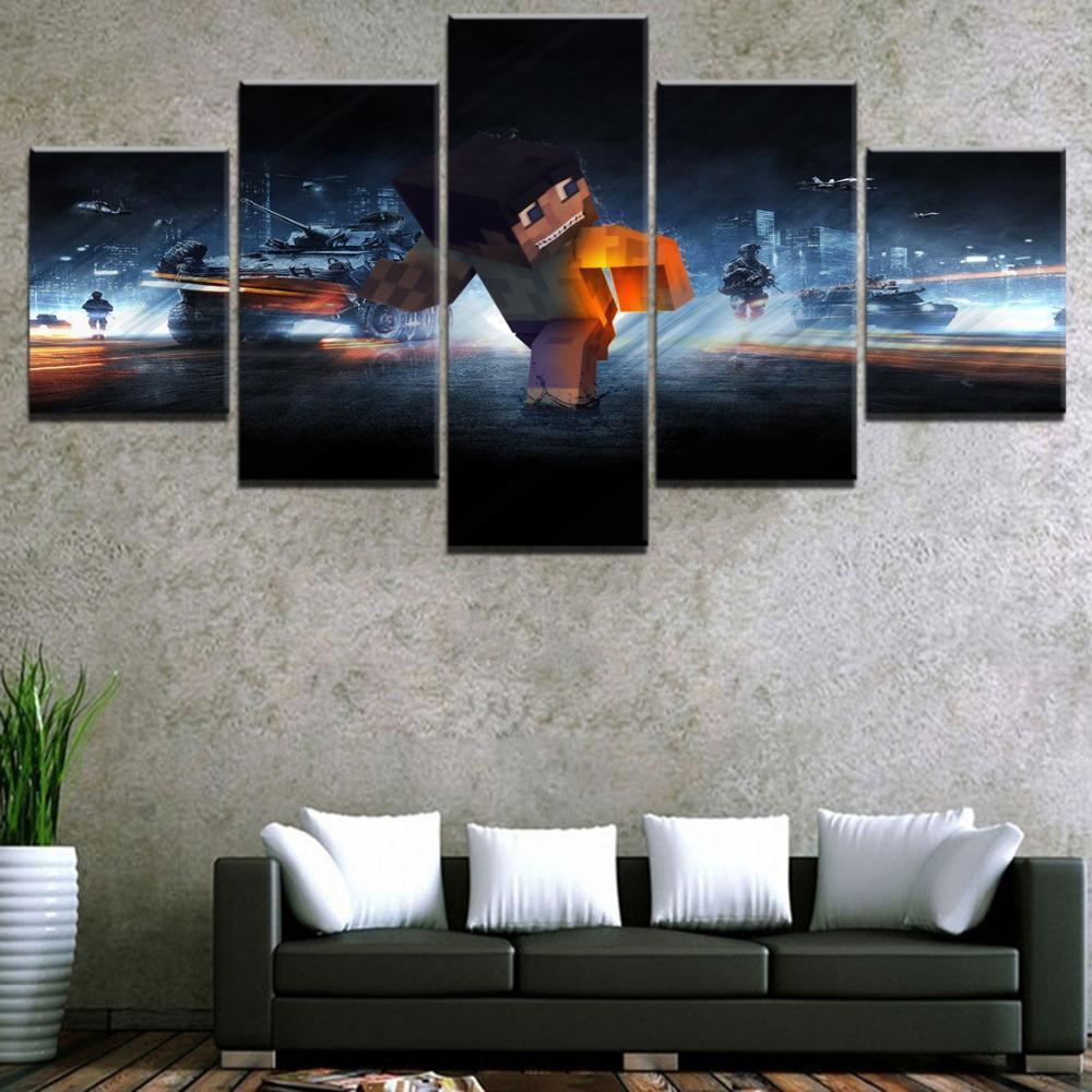 Minecraft Escape Gaming Canvas Wall Art