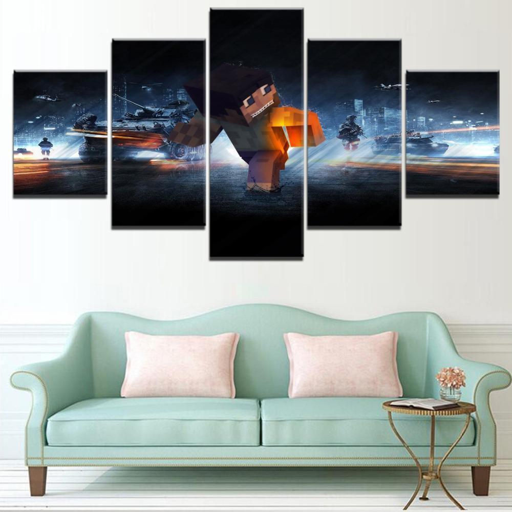 Minecraft Escape Gaming Canvas Wall Art