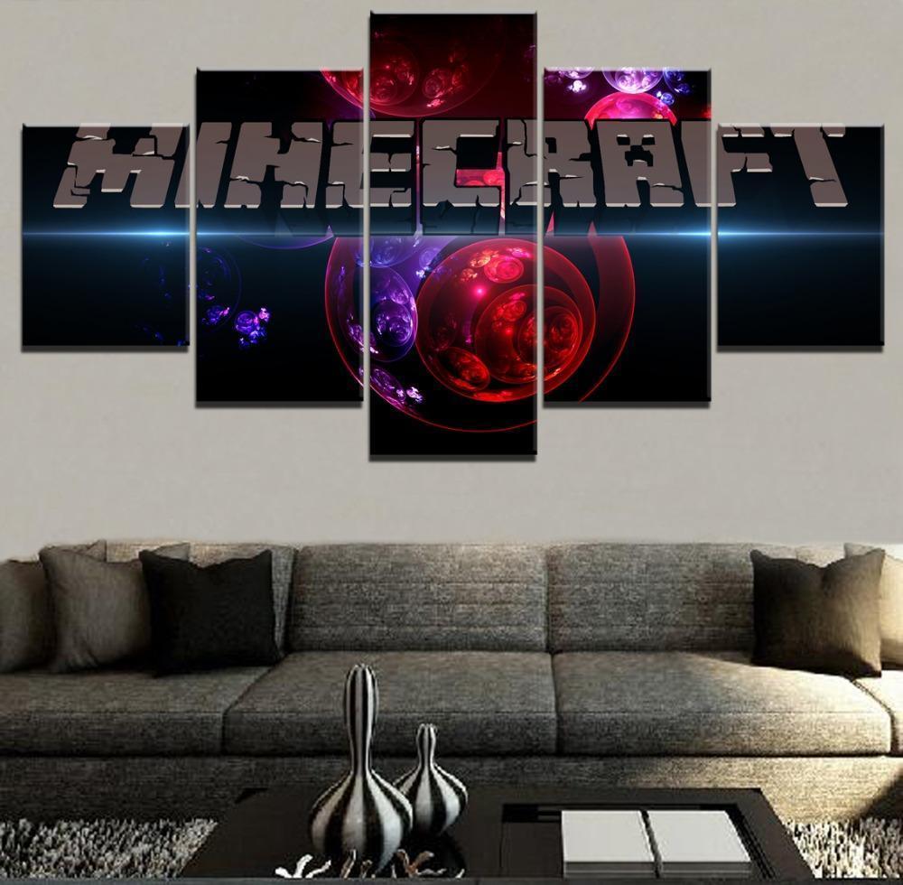 Minecraft Poster 1 Gaming Canvas Wall Art