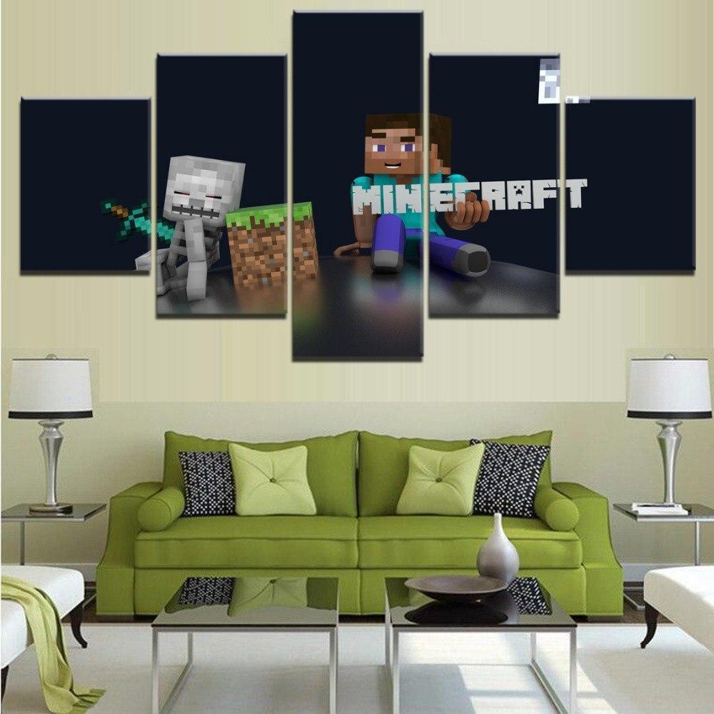 Minecraft Poster 2 Gaming Canvas Wall Art