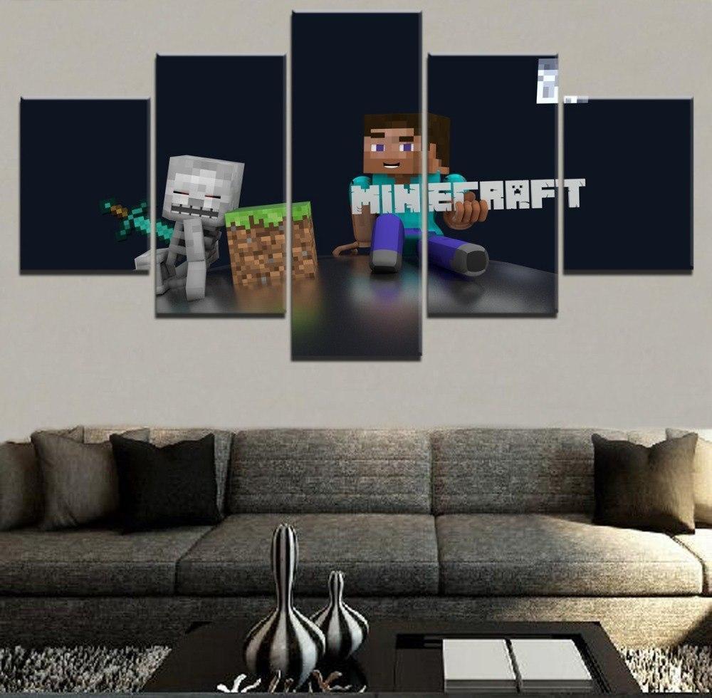 Minecraft Poster 2 Gaming Canvas Wall Art
