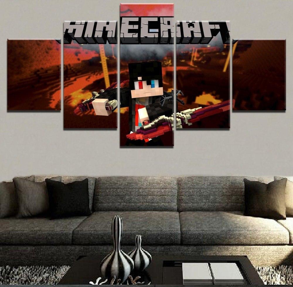 Minecraft Poster 7 Gaming Canvas Wall Art