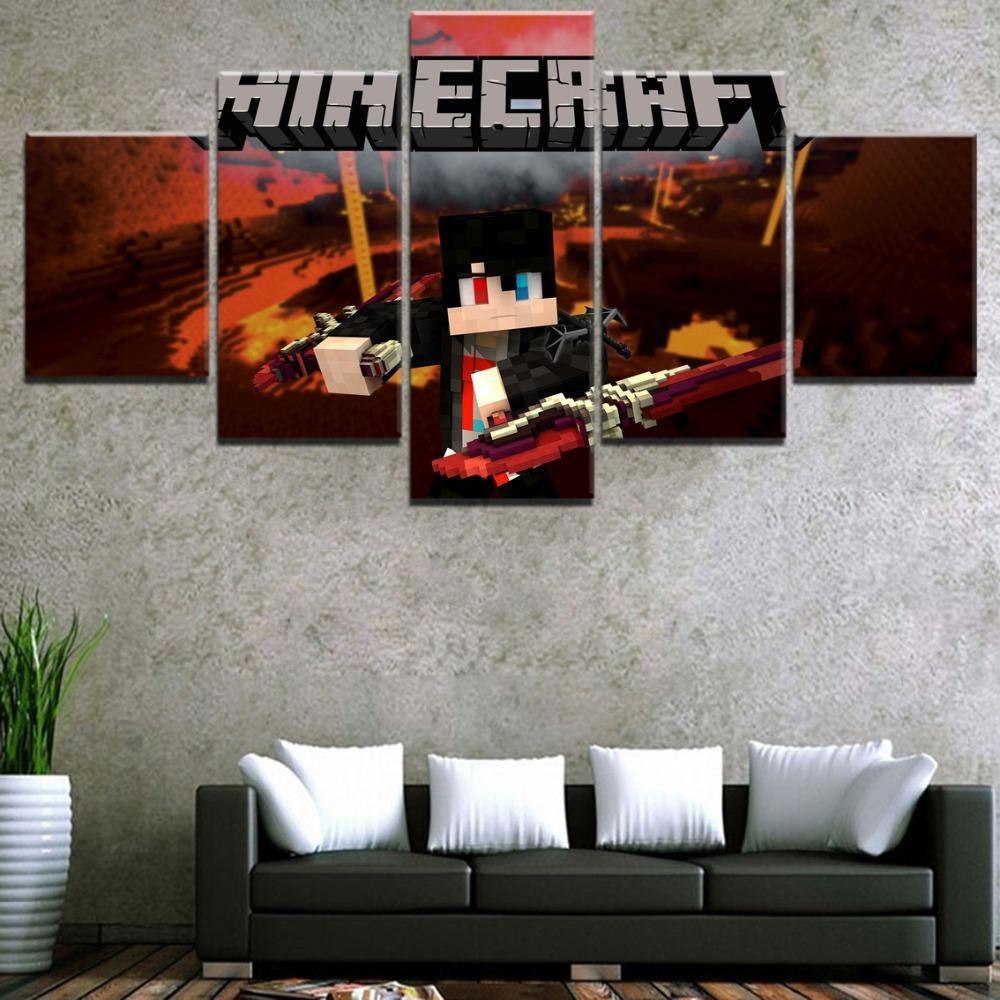 Minecraft Poster 7 Gaming Canvas Wall Art