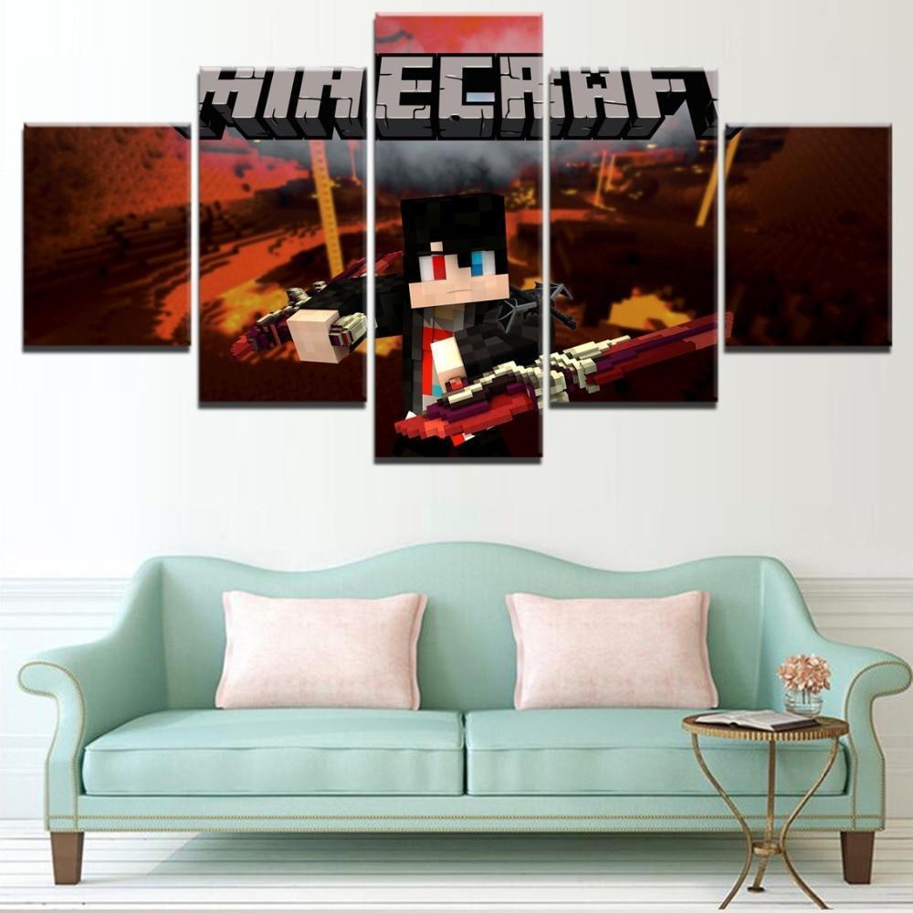 Minecraft Poster 7 Gaming Canvas Wall Art