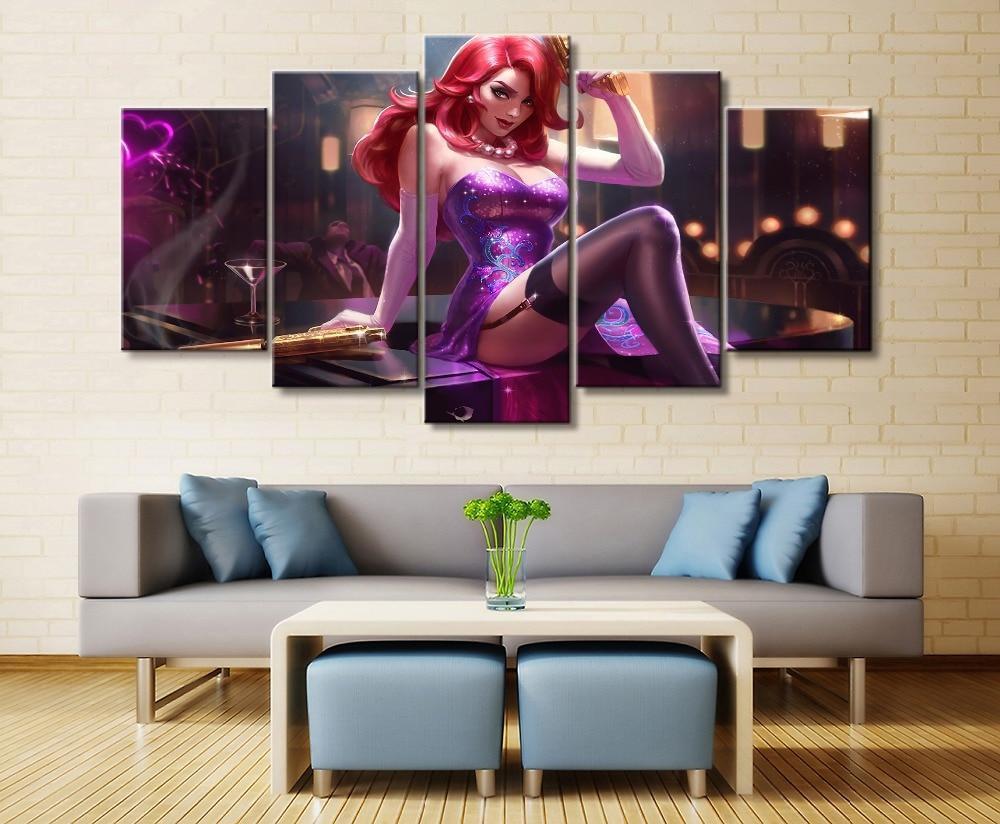 LOL League Of Legends Miss Fortune 5 Gaming Canvas Wall Art