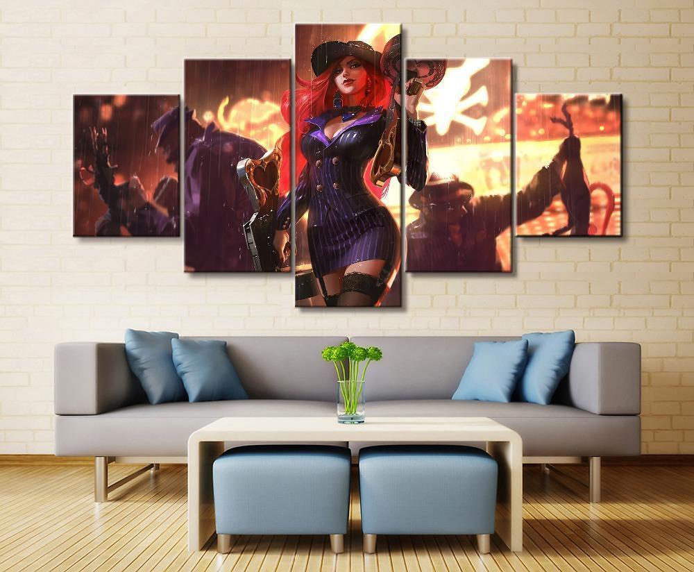 LOL League Of Legends Miss Fortune 3 Game Canvas Wall Art