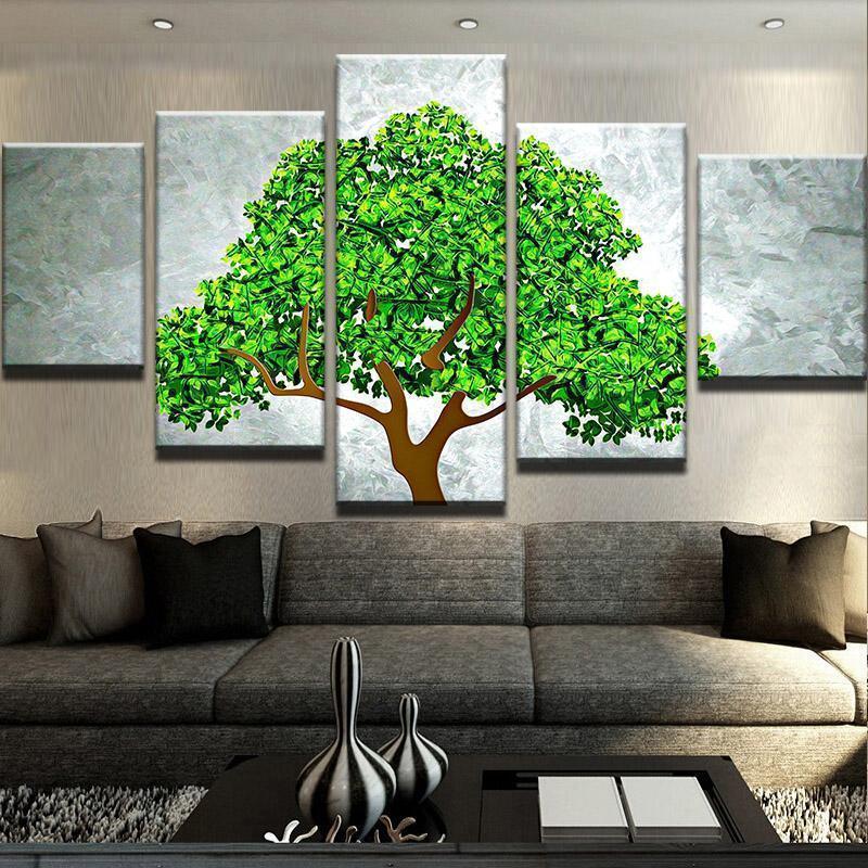 Money Grows On Trees Nature Canvas Wall Art