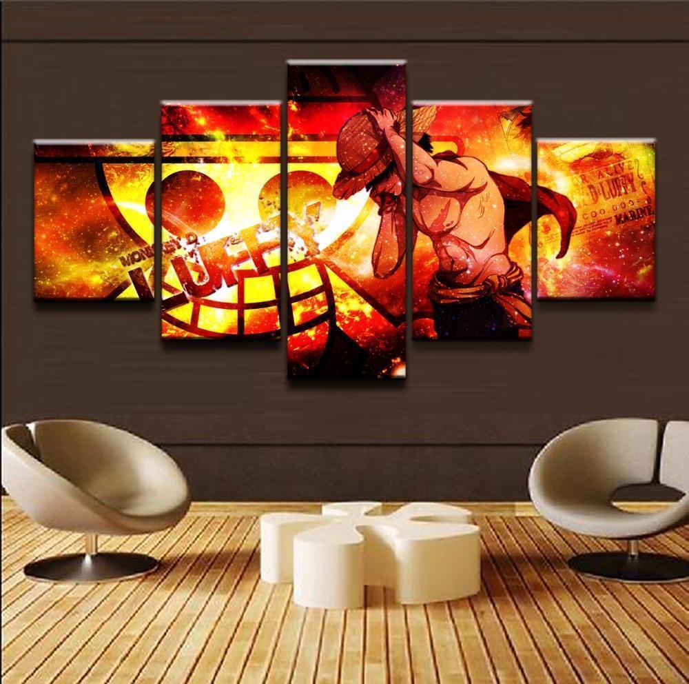 Monkey D. Luffy One Piece Anime Canvas Wall Art
