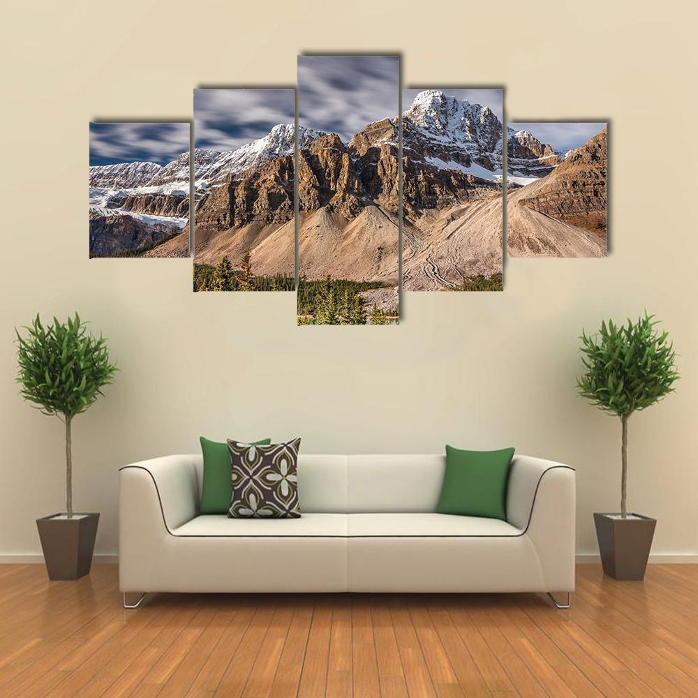 Mont Crowfoot In Canada Nature Canvas Wall Art