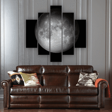 Moon 2 Nature Canvas Wall Art