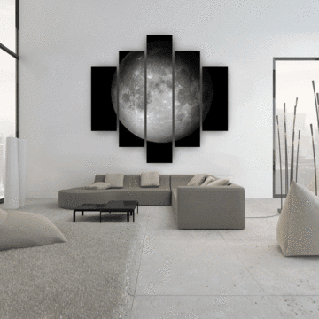 Moon 2 Nature Canvas Wall Art