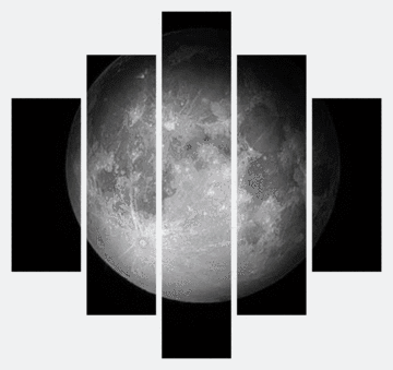Moon 2 Nature Canvas Wall Art