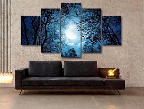 Moon Glow Nature Canvas Wall Art